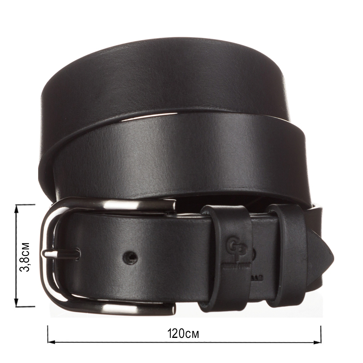 Ремень мужской GRANDE PELLE кожа Черный