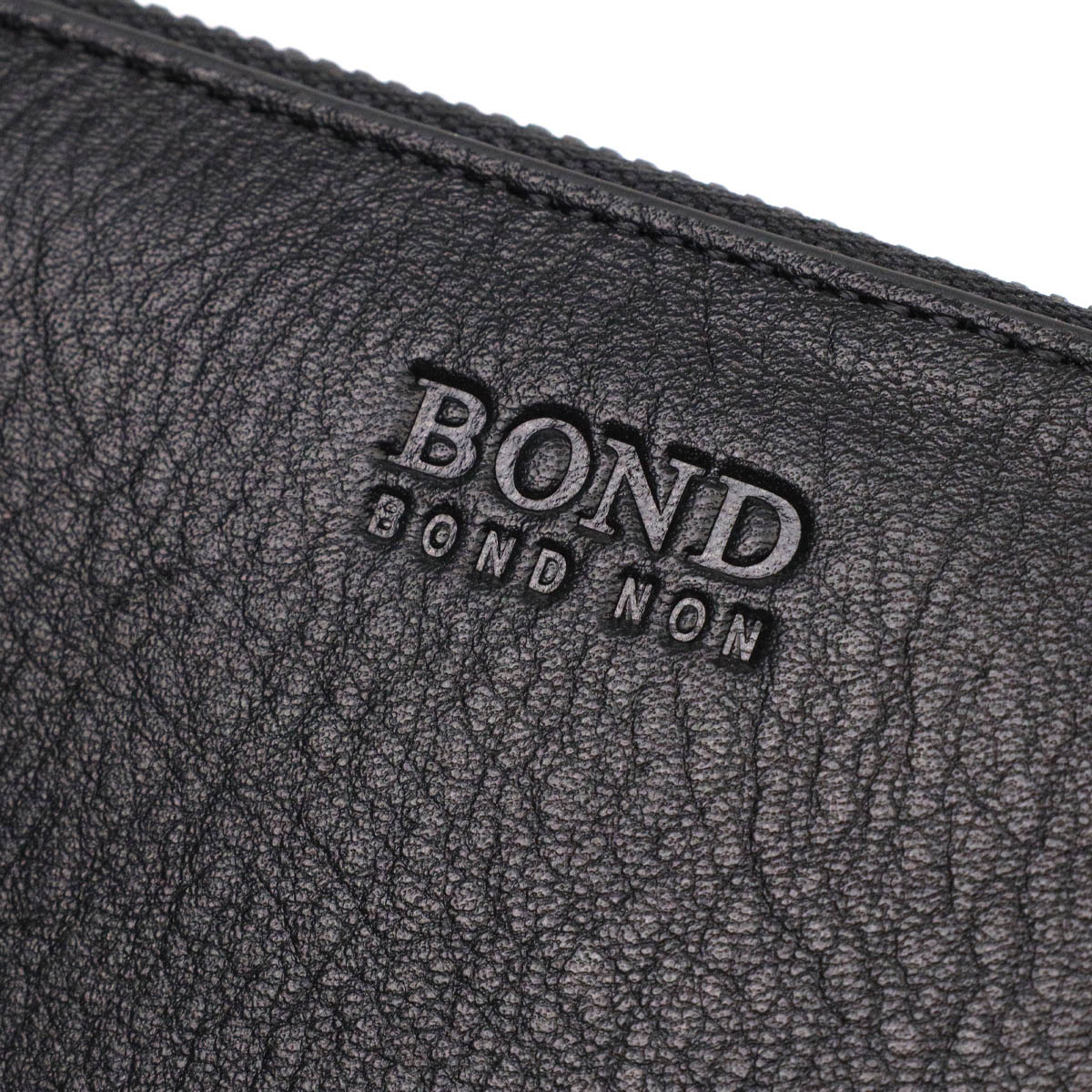 Удобный мужской клатч с одним отделением из натуральной кожи BOND Черный