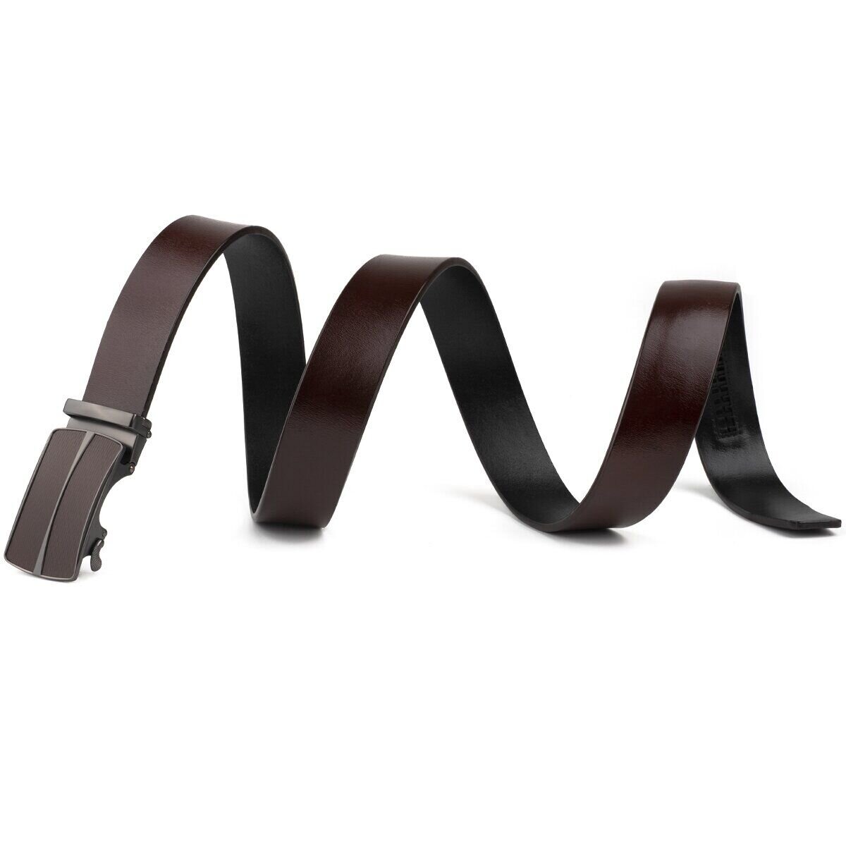 Ремень мужской с автоматической пряжкой Vintage Коричневый