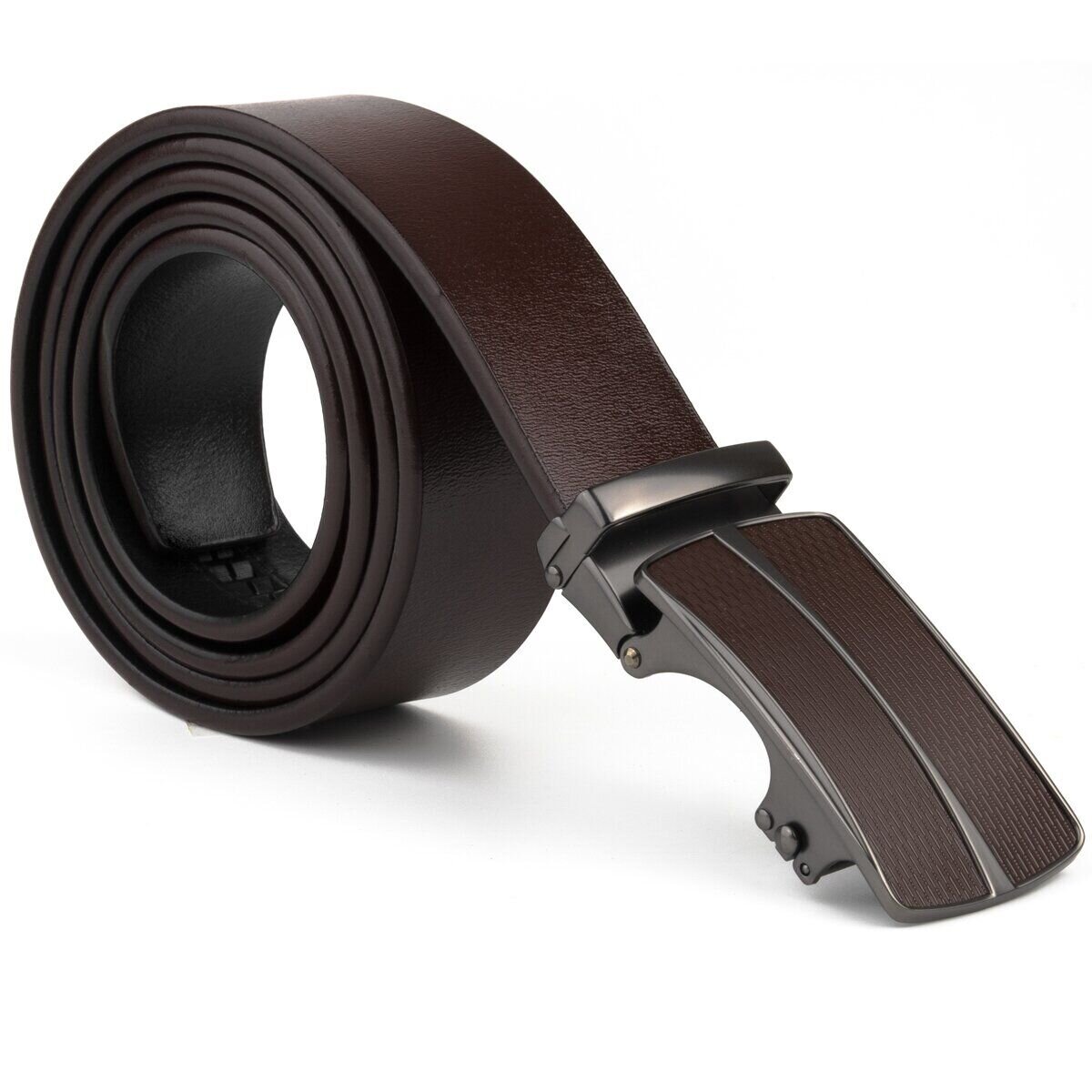 Ремень мужской с автоматической пряжкой Vintage Коричневый