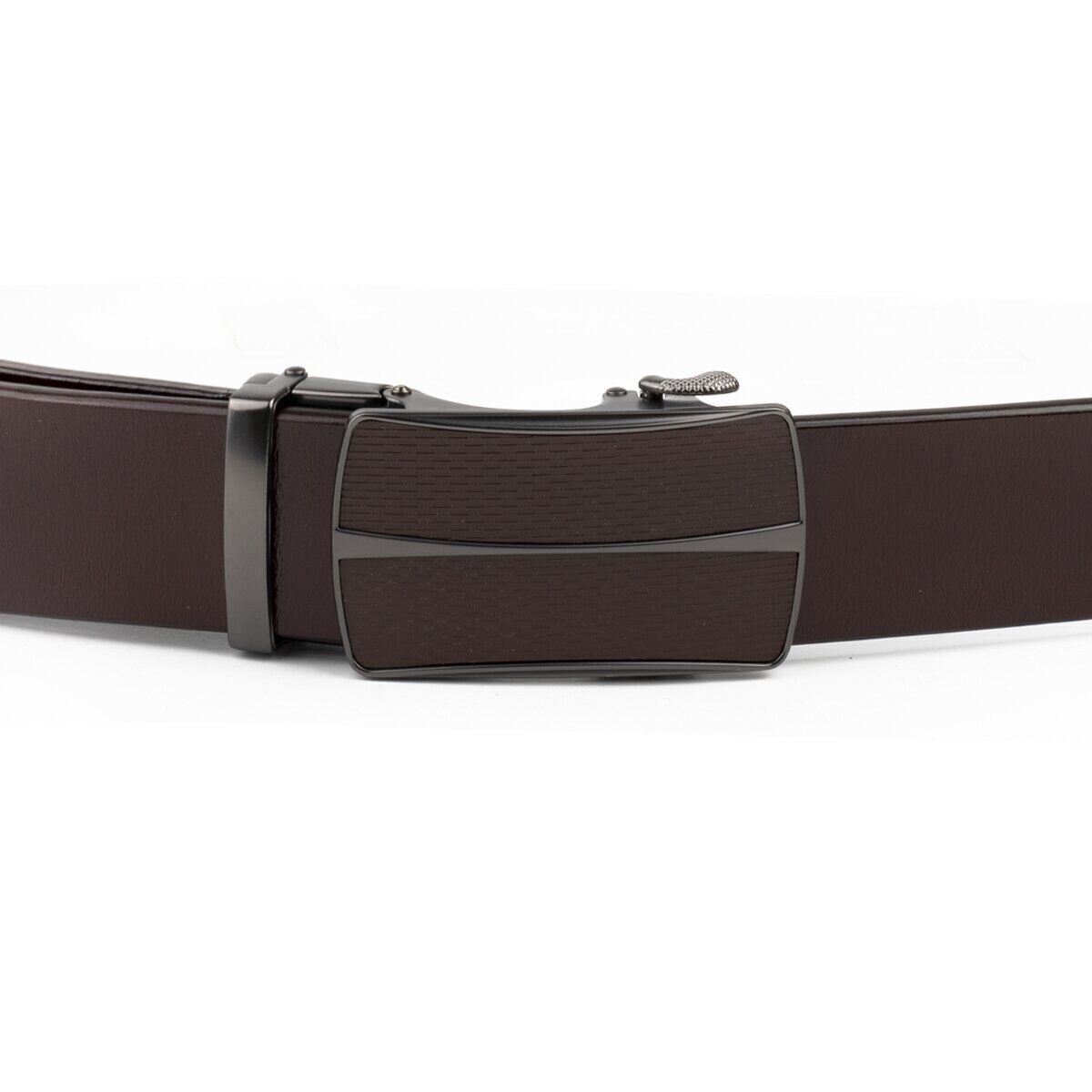 Ремень мужской с автоматической пряжкой Vintage Коричневый