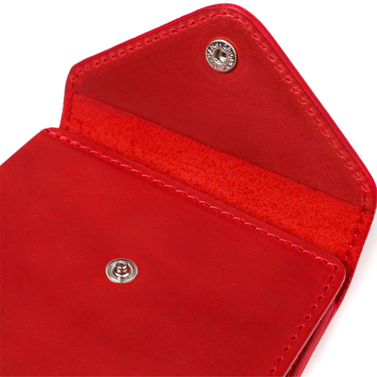 Кошелек для женщин из матовой натуральной кожи GRANDE PELLE Красный