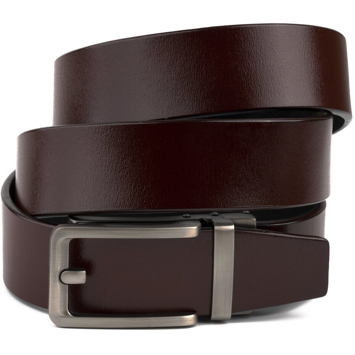 Ремінь чоловічий зі стильною пряжкою Vintage Коричневий