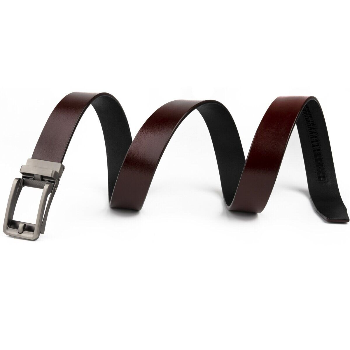 Ремінь чоловічий зі стильною пряжкою Vintage Коричневий